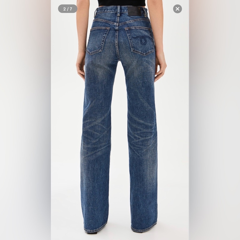 R13 Jane Jean Mire Blue size 28 New with tags - Picture 7 of 10